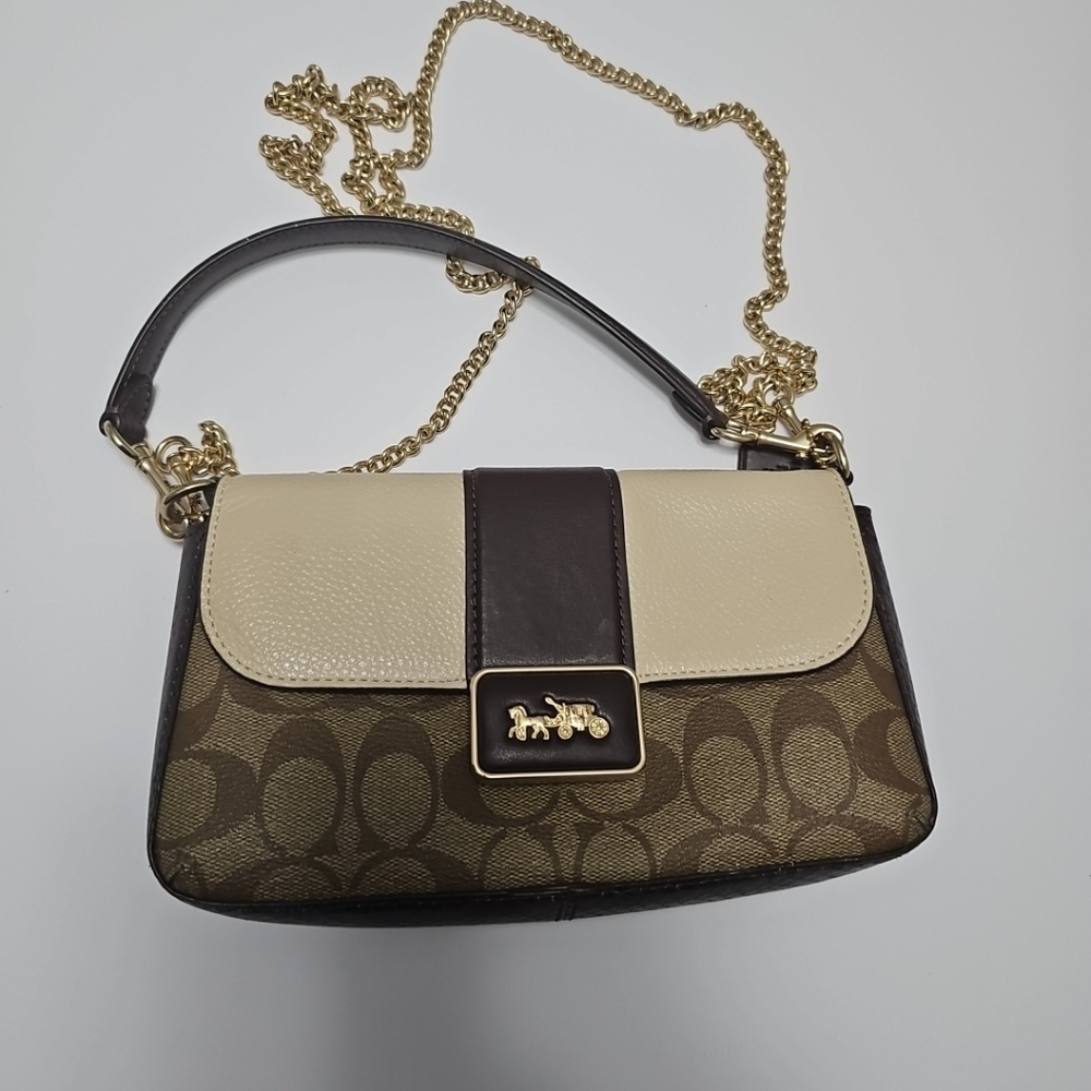 Coach Mini Grace Crossbody In Signature Canvas